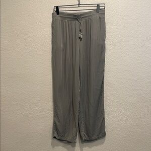 Uniqlo Women's Light Gray Elastic Waist Casual Pants Medium